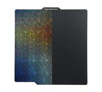 PET PEY Plaque de construction à ressort en acier lisse avec motif ciel étoilé Autocollant flexible plate-forme amovible Compatible Bambu Lab X1 X1C P1P P1S A1