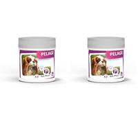 Pet PHOS Pelage Chien - Pelage Sec, terne et abîmé - Chute abondante des Poils - Période de mue - Préparation aux Concours et expositions. (Lot de 2)