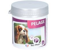 PET PHOS PELAGE CHIEN - Pelage sec, terne et abîmé Chute abondante des poils Période de mue Préparation aux concours expositions. Comprimé(S) 50 pc(s)