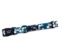 Pet Pooch Boutique Collier pour Chien Kaki et Moutarde Meadow Floral 200g Taille L Kaki/Jaune