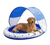 Pet Pool Float - Inflatable Spacious Hot Summer Lounger | PVC Floating Dog Bed | for Swimming Backyard Park Trip Small Medium Large Animals