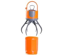 Pet Poop Picker pour chien - 6,5 x 6,5 x 21 cm - Portable - 6 griffes - Avec support de sac - Outil de nettoyage extérieur ergonomique - Appareil de nettoyage - Pour jardin, jardin, camping