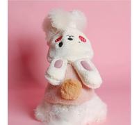 Pet Puppy Cat Clothing Source Factory Direct Sales Lamb Wool Hoodie Wholesale (Blink Little Rabbit Cotton Coat, XL)