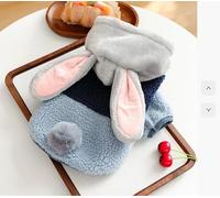 Pet Puppy Cat Clothing Source Factory Direct Sales Lamb Wool Hoodie Wholesale (Gris Bleu Lapin Lambing Coat, XS)