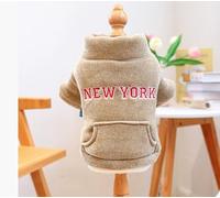 Pet Puppy Cat Clothing Source Factory Direct Sales Lamb Wool Hoodie Wholesale (Veste à poche zippée - Kaki, XS)