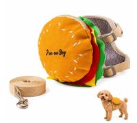 Pet Puppy Self Carrier Hamburger Saddlebag, for Outdoor Training Hiking，XL | Essential Multifunctional Dog Hamburger Bag,Adjustable Vest Saddle Bag,Leash Set Pet Backpack Carrier, for Cat, Dog