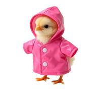 Pet Raincoat - Weatherproof Chick Apparel, Lightweight Fiber Cotton Fabric Styling, Protective Shield Feature + Ergonomic Fit Build, Soft Non-Abrasive Clothing Piece - for Garden Strolls & Yard