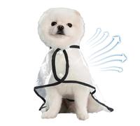 Pet Raincoat with Poncho Hood - Waterproof Dog Jacket, Lightweight Pet Rainwear Cover | Outdoor Weather Protection Suit, Rain Shield Gear for Terrier Pug Bulldog Walking in Wet Conditions Travel Use