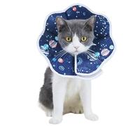 Pet Recovery Collar, Dog Neck Cone, Elizabeth Surgical Protector, Adjustable Fit, Soft Polyester Material, Prevents Licking and Scratching, 9,06 x 9,06 x 0,79 Inches, Lightweight 60 g