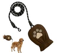 Pet Rope, Insulated Handle Leash, Fleece Lined Control Tether, Frost Outdoor Accessory, Integrated Warmth Trainer, Sport Equipment, Blue Urban Commuting Tool for Daily Winter