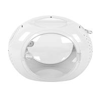 Pet Sackepack Carrier Transparent Cat Backpack Capsule Design pour Les Aventures en Plein air matériau Plastique (Pack de Chat Spatial Minimaliste [Blanc])