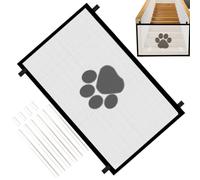 Pet Safety Gate - Barrière extensible pour chien - Barrière pliable - Large clôture pour portes et cages d'escalier - Portail d'escalier léger et amovible pour petits animaux de compagnie - Séparateur