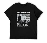 Pet Sematary Dead is Better Men's T Shirt Evil Cat Animal Cemetery Horror Movie