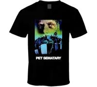 Pet Sematary Stephen King 80s Horror Movie Fan T Shirt Black 3XL