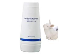 PET Shampooing en poudre de nettoyage sans eau, déodorant de talc | Lavage à sec 350 g, petit soin des animaux pour chats, chiens, lapins, hamsters, bain sifflet de bain, sifflet de bain, utilisation