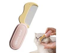 Pet Shedding Brush - Dog and Cat Grooming Brush, Foldable Hair Remover Comb for and Dematting, Long Short Puppy Kitten Bathing Indoor, Easy Grooming Accessory for Home Pet Care