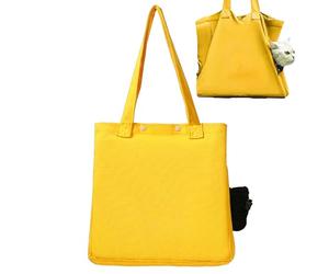 Pet Shoulder Carrying Bag, Canvas Cat Carrier, Windproof & Breathable Waterproof Pet Tote, Comfortable Handy Container Cats and Dogs, Perfect for Walks & Outdoor Adventures, Sturdy Animal