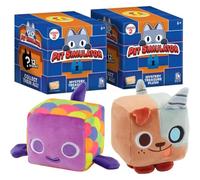 Pet Simulator Roblox Series 1,2 & 3 Édition limitée Cube Plush - Boîtes à aveugles, paquets, sacs aveugles et figurines - (Série 2 Peluche de 12 cm avec DLC - Lot de 2)