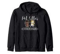 Pet Sitter Extraordinaire - Chien amusant assis amoureux des animaux Sweat à Capuche