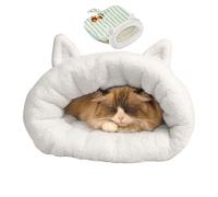 Pet Sleeping Bag - Semi-Enclosed Washable Kitten Sack | Safe Warm Cat Nest Bed Pet Bag for Small Animal Indoor Outdoor Living Room Bedroom Four Season