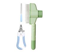 Pet Slicker Brush Brosse de toilettage pour chaton avec tasse de déverrouillage pour soins quotidiens des cheveux