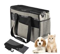 Pet Sling Carrier, Small Animal Travel Pouch, Multi-Pocket Breathable Design, Flexible Safety Support, Cat Dog Transport Bag for Walking, Travel, Or Outdoor Trips, 17.32x7.09x11.02 inches