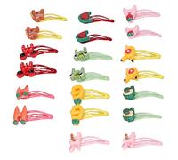 Pet Snap Hair Clips Couples de Cheveux en Plastique pour Chiens Chiens Chats, 20pcs Hair à Cheveux Barrettes Accessoires pour promenades en Plein air