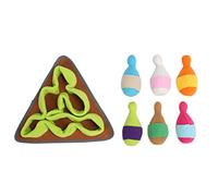 Pet Sniffing Pad Soft Interactive Slow Eating Puzzle Toy avec Un Bowling grinçant pour l'entraînement à l'odeur