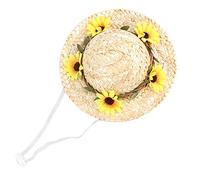Pet Sombrero Hatdog Sombrero H Pet Sombrero Hat St Hat Pet Pet Party Birthday Party with Flowers for SM and Medium Dogs/Catsyellow Flowers S It Pet Your of Sombrero pour Le Confort (Yellow S)