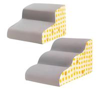Pet Stairs Dog Ladders - Anti Slip Step Support Foam Structure, Soft Cushion Climb, Stable Indoor Pet Access Ramp, Gentle Elevation Ladder System Comfortable Movement Aid | for Cats Kittens Puppies