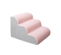 Pet Stairs for High Beds - 4 Tier High Density Foam Steps, Non Slip Puppy Couch Ladder, Washable Corduroy Cover, Indoor Animal Climbing Ramp, Supportive Joint Protection | for Small Dogs