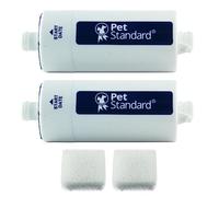 PET STANDARD Lot de 2 filtres à eau et pré-filtres de rechange compatibles avec fontaine à eau Catcare Cat