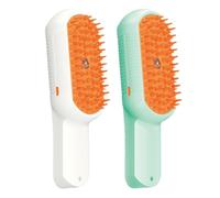 Pet Steam Comb, Grooming Spray Brush Tool, Ergonomic Handle Design with Fine Teeth, Steam Hair Remover on Cats Dogs, Ideal for Daily Hygiene, Shedding, 7.09x2.36x1.85 Inches