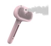 Pet Steamer Brush, Cat Grooming Comb, Shedding Hair Removal Brush, Built-In Spray Function, Gentle Cleaning, Small & Medium Animals, Abs Material, Compact