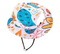 Pet Sun Hat for Cats, Outdoor Pet Visor, Sunlight Blocking Round Brim with Ear Holes, Protection Tool, Adjustable Headwear for Small Dogs and Cats, Beach Picnic DaySize S M L