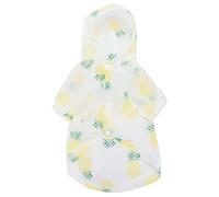 Pet Sun Protective Clothing | Sun Filtering Polyester Shirt for Dogs & Cats | Fruit Print Sun Suit for Summer/Beach/Outdoor (M.)