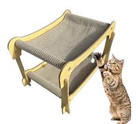 Pet Supplies Kitten Bed | Cat Scratcher - Double couche Sisal Cat Bed Scratching Board For Large Medium Small Sleeping Indoor Home Furniture Door Wall Couch Carpet Protection