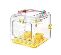 Pet Supplies with Feeder Cup and Handle | Travel Bird Cage Acrylic | Bird Transport Cage For Parrot Sparrow Lawns Yard Patio Traveling Macaws