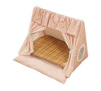 Pet Ten - Tente de tipi d'animaux | Niche de chat | Tapis rafraîchissant amovible, cabane confortable, accessoires pour animaux, bouffées, chatons, lapins et autres petits animaux