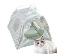Pet Tent Cats Dogs, Indoor Semi-Enclosed Pet Bed, 14.17x14in Comfortable Resting Cushion, Puppies Bunnies Set, Removable Washable for Small Pets Like Kittens