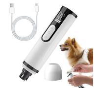 Pet Toenail File - Electric 3-Speed Grinder, outil de toilettage sans fil, appareil de toilettage, Home Manucure Care, Design portable, Fingernail Toenail Trimming | Efficient Pet Grooming for Home