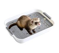 Pet Toilet Tray Bunny Hamster Chinchilla Cage Litter Pan Portable