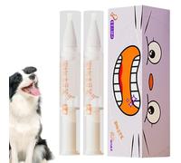Pet Toothbrush Pen, Dog Teeth Cleaning Pen, Dog t-artar Remover for Teeth, Cat/Dog Tooth Whitening & Cleaning Pen, Dogs Cats Natural Plants t-artar Remover Tool (2)