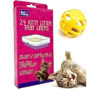Pet Touch Kitty Lot de 24 sacs de litière jetables pour chat Compatible avec la plupart des bacs