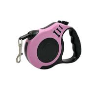 Pet Traction Automatique Retractable Bone Printed Dog Walking Rope (Pink,3m)