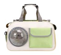 Pet Travel Backpack, Bubble Window Cat Bag, Breathable Soft-Sided Carrier with Ventilation Holes for Hiking Airplane Ride Vet Visit Motorcycle Trips School Adventure Outdoor Use for Small Pets