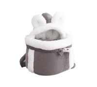 Pet Travel Carrier - Panier pliable pour chiens | Panier pour chat doux et | paquet | Grotte pour animaux de compagnie réglable avec design de poche double | Maison de chat commune pour chats