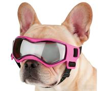 Pet Travel Goggles - Puppy Eye Wear for Outdoor Fun | PVC Frame with UV Protection, Small Dog Motorcycle Accessory, Hiking Beach Outings Gear, Road Trip Safety Tool, Comfortable Fit for Active Pets
