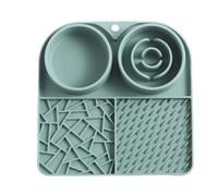 Pet Treat Coussin d'alimentation en Silicone 2 en 1 à de Mastication Lente | Tapis de Base d'aspiration pour Chien Favorise la Relaxation, Le Bien-être Dentaire - Outil de Bien-être