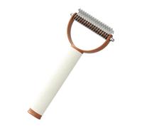 Pet Undercoat Rake - Dog Grooming Rake, Double Sided Knot Removal Tool